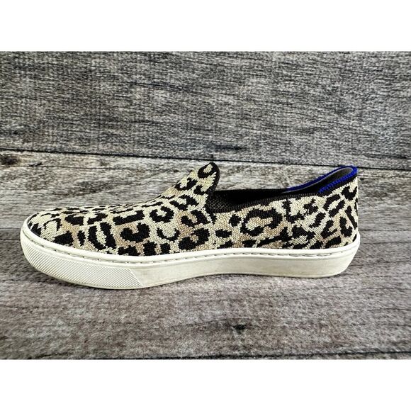 Rothy’s The Original Slip On Sneaker in Animal Print Leopard Knit Sneaker 6 - Picture 6 of 10